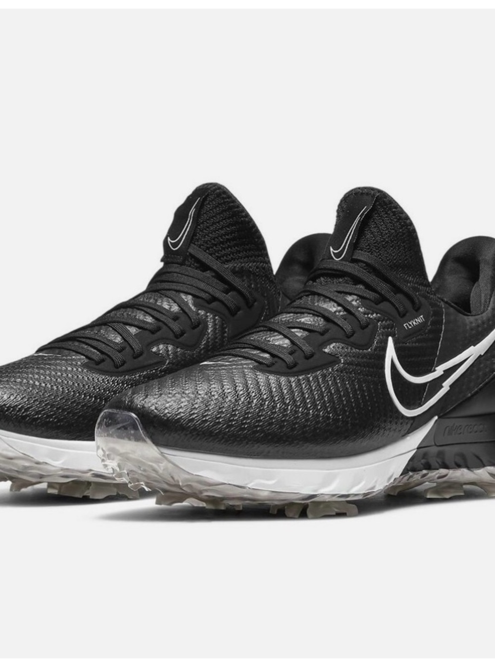 Nike Air Zoom Infinity Tour Golf Shoes Flyknit Black White CT0540 077 Mens Sz 9